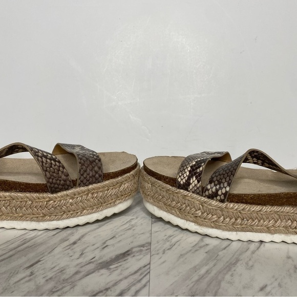 DV Dolce Vita Iman Espadrille Platform Snakeskin Sandal 9 1/2 - Picture 6 of 14